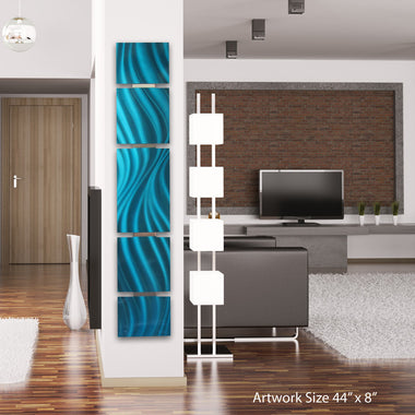 Blue Metal Wall Sculpture by Brian M Jones