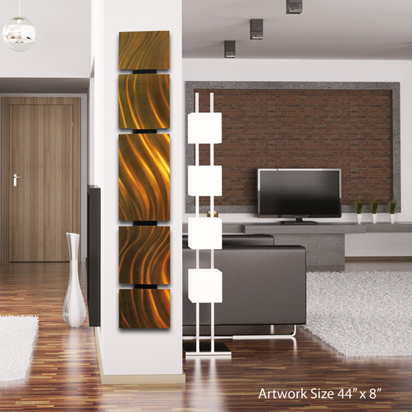 Metal Wall Sculpture - Bronze Color by DV8 Studio