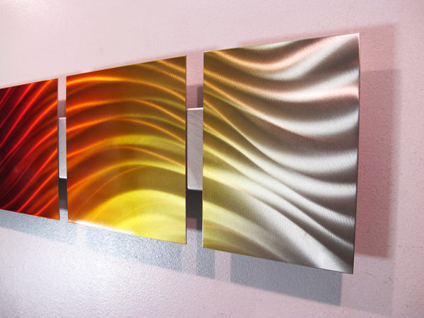 Metal Wall Sculpture Sunset Theme